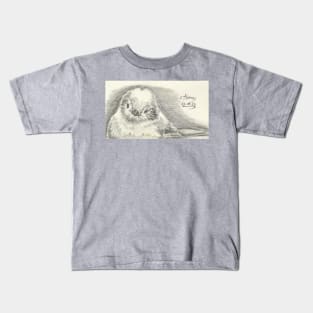 Long Tailed Tit Sketch Kids T-Shirt